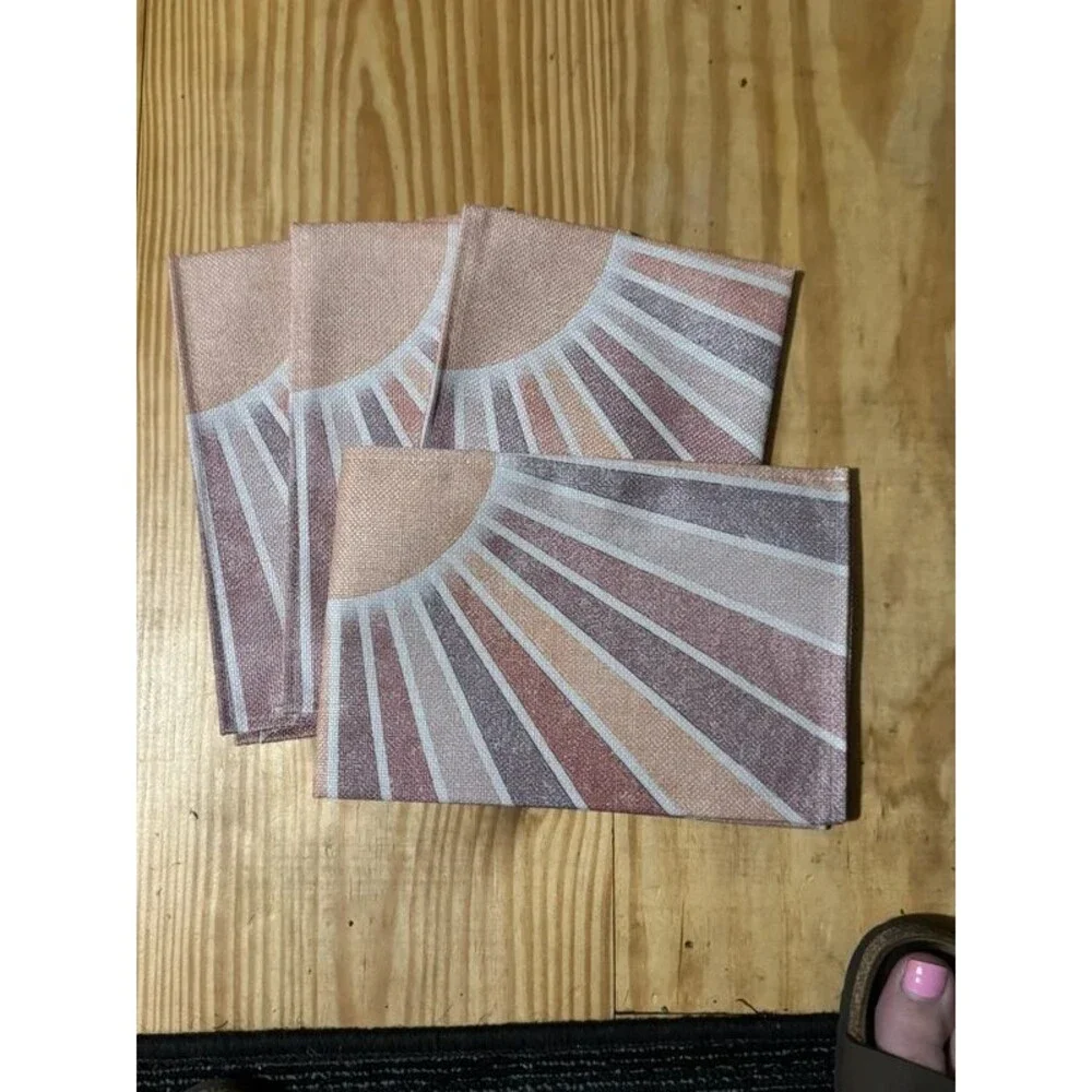 Boho Placemats Sunbeam pattern 4 piece New